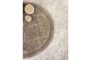 Baderomsmatte Kvadrat - 80x80 cm, Mørk Lin