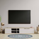 Rundt teppe med mandala design