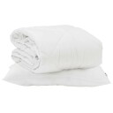 vidaXL Sommerdyne med pute 2 stk. Hvit Mikrofiber