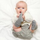 GoBabyGo Antiskli Alpaca Sokk Grey Melange