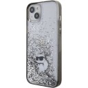 Karl Lagerfeld Klhcp15mlkcnsk Iphone 15 Plus 6.7" Transparent Hardcase Liquid Glitter Choupette