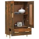 vidaXL Highboard røkt eik 70x31x115 cm konstruert tre