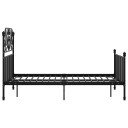 vidaXL Sengeramme svart metall 120x200 cm
