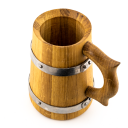 Crafthouz Ølkrus i tre 0,7 l Wooden Oak Mug