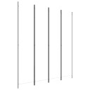 vidaXL Romdeler 4 paneler hvit 200x220 cm stoff