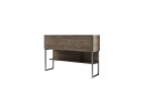 Luxe Kommode 120 cm   Sølv/Valnøtt