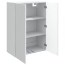 vidaXL Vegghengt skap Hvit 66 x 34,5 x 90 cm Konstruert tre