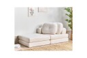 Sovesofa Olden - Hvit/Bouclé, 81x182 cm