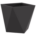 vidaXL Plantekassed Svart 30 x 30 x 30 cm Stål