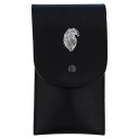 Plisson, Beard Care Kit with Scissors and CombBlack Leather