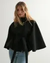Nelly   Svart   Fancy Poncho Jacket