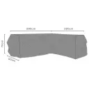 Brafab Møbelovertrekk Hjørnesofa 225/295x70 cm Premium