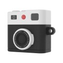 Etui for AirPods Pro 2 i retro kameradesign Svart silikon