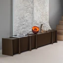 TV-benk Brock 102 cm - Mellombrun
