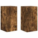  TV Veggskap 2 pcs Røkt eik 30 x 31 x 60 cm Konstruert tre