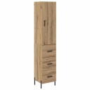  Høyskap med skuff Artisan Eik 34,5 x 34 x 180 cm Konstruert tre