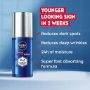 NIVEA Men Luminous 2-in-1 Ansiktsserum 30ml med Hyaluronsyre for Anti-Age og Fuktighet