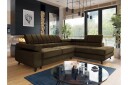 Amshyttan Sofa med Sjeselong 3 seter   Brun