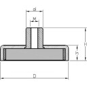 Ferrit Pottemagnet Ø80 Mm Med M10 Gevindbøsning 570N