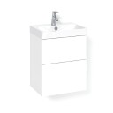 Macro Design Crown Servantskap 2 Skuff- med Light 70 Servant Hvit / 45cm Plain
