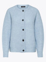 Selected Femme Lulu Long Sleeve Knit Short Cardigan Blå XXL