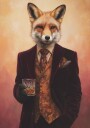 Fox In Velvet Suit Plakat Plakat / 40x50cm