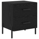  Nattbordskap Svart eik 40 x 35 x 47.5 cm Konstruert tre