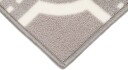 KMCarpets Veiteppe Gummiert Grå 133 x 170