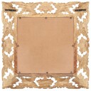 vidaXL Håndskåret speil brun 50x50 cm heltre mango