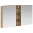 Baderomsskapsett 3 pcs 120 x 14,5 x 70 cm Konstruert tre