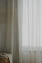 Mimou   Tynn hotellgardin dobbel bredde   Grå