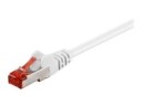 MicroConnect - Nettverkskabel - RJ-45 (hann) til RJ-45 (hann) - 25 cm - 6 mm - SFTP - CAT 6 - halogenfri, rund, flertrådet - hvit