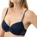 Mey BH Luxurious Full Cup Stretch Bra Midnattsbla polyamid D 70 Dame