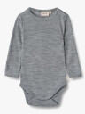 Wheat Wool Body Long Sleeve Lucca Grå 80