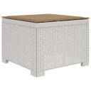 vidaXL 1 seters Hage Sofa med Pute Rattan Utseende PP Hvit