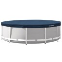 INTEX Bassengdeksel INTEX Ø366 x 20 cm Rund PVC og PET Mørk blå og grå