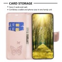 Trolsk Lommebokdeksel Sommerfugler (iPhone 15 Pro Max) Rosa