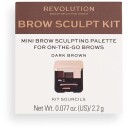 Makeup Revolution Brow Sculpt Kit Dark