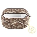 Guess Guap2pgce4cw Airpods Pro 2 Cover Brązowy/Brown Gcube Charm