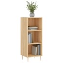vidaXL Skjenk sonoma eik 34,5x32,5x90 cm konstruert tre
