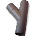 Plastmo manifold Ø75x75mm, 60°, grafitt Grå