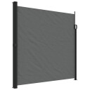  Uttrekkbar sidemarkise antrasitt 200x500 cm 4004473