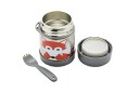 3 Sprouts Stainless Steel Food Jar and Spork Gray Fox