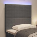  LED Hodegjerde Lys Grå 100 cm Cordfløyel