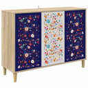 vidaXL Serviesskap MAINZ Sonoma 102 x 33 x 75 cm Konstruert tre