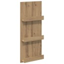 vidaXL Magasinreol Artisan Eik 43 x 11 x 102 cm Konstruert tre