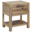 vidaXL Nattbord med skuffer 2 stk 40x30x48 cm heltre akasie