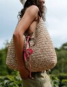 Becksöndergaard Paper Straw Siena Bag   Beige   