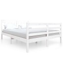  Sengeramme hvit heltre 140x190 cm