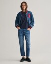 Langermet t-skjorte med logo EVENING BLUE L